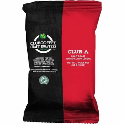 Club Coffee Club A Ground Bag - American - Light/Medium - Club A - 40 / Case  