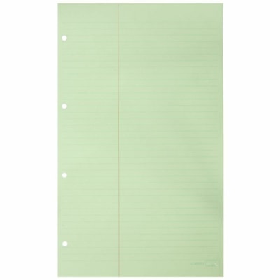 Mark Maker Litigation Loose Leaf Papers - 100 Sheets - 4 Hole(s) - Legal - 8 1/2" (215.90 mm) x 14" (355.60 mm) Sheet Size - Green Paper - Hole-punched - 100 / Unit 100 Shts Trial/Court/Real Est. 8.5x14 4-holes  Red