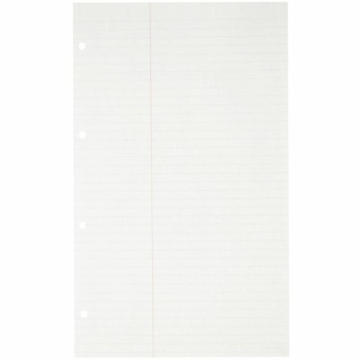 Mark Maker Litigation Pads - 100 Sheets - 4 Hole(s) - Legal - 8 1/2" (215.90 mm) x 14" (355.60 mm) Sheet Size - White Paper - Hole-punched - 5 / Unit 100 Shts Trial/Court/Real Est. 8.5x14 4-holes  Red