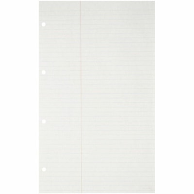 Mark Maker Litigation Pads - 100 Sheets - 3 Hole(s) - Letter - 8 1/2" (215.90 mm) x 11" (279.40 mm) Sheet Size - White Paper - Hole-punched - 5 / Unit 100 Shts Trial/Court/Real Est. 8.5x11 3-holes  Red