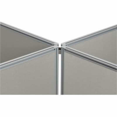 Offices To Go Panel Connecting Hinge Kit - 5" (127 mm) Width x 0.7" (17.78 mm) Depth x 3" (76.20 mm) Height - Silver - 1 Unit  