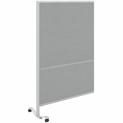 Offices To Go Single Caster Foot Kit for Ionic Panel System - 20" (508 mm) Width x 2" (50.80 mm) Depth x 6" (152.40 mm) Height - Tungsten - 1 Unit  