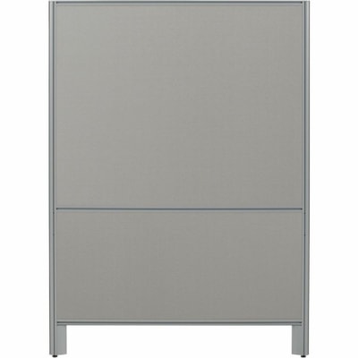 Offices To Go OTG | 60" Panel - Fabric Top and Bottom - 60" (1524 mm) Width x 66" (1676.40 mm) Height x 1.30" (33.02 mm) Depth - Black Aluminum Frame - Fabric - Medium Taupe LOLA  MEDIUM TAUPE 