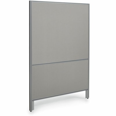 Offices To Go OTG | 48" Panel - Fabric Top and Bottom - 48" (1219.20 mm) Width x 66" (1676.40 mm) Height x 1.30" (33.02 mm) Depth - Black Aluminum Frame - Fabric - Medium Taupe LOLA  MEDIUM TAUPE 