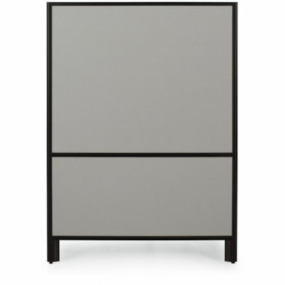Offices To Go OTG | 48" Panel - Fabric Top and Bottom - 48" (1219.20 mm) Width x 66" (1676.40 mm) Height x 1.30" (33.02 mm) Depth - Black Aluminum Frame - Fabric - Lola Blue Mist LOLA  BLUE MIST 