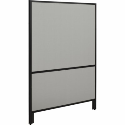 Offices To Go OTG | 36" Panel - Fabric Top and Bottom - 36" (914.40 mm) Width x 66" (1676.40 mm) Height x 1.30" (33.02 mm) Depth - Black Aluminum Frame - Fabric - Medium Taupe LOLA  MEDIUM TAUPE 