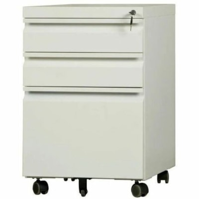 TygerClaw "LCD86123CB" 3 Drawer Lateral Filing Cabinet - 3 x Drawer(s) for File - A4, Foolscap, Letter - Lateral - 154 lb (69853.22 g) Load Capacity - Ball Bearing Slides, Built-in Handle, Key Lock, Anti-tilt Mechanism, Durable, Locking Drawer, Rubber Feet, Casters, Lockable - White - Powder Coated  ing Cabinet 