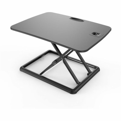 TygerClaw TYDS13027BLK Height Adjustable Standing Desk - Desk - Aluminum, Polyester - Black - For Workstation, Monitor, Notebook - Sit-stand, Locking Mechanism, Durable, Lightweight anding Desk 
