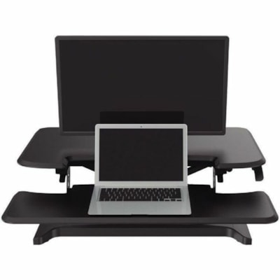 TygerClaw TYDS13016 Sit-Stand Desktop Workstation - 33.07 lb (15000 g) Load Capacity - Desktop - Polyester - Blue, Purple, White - For Office Equipment, Keyboard, Mouse, Workstation, Notebook - Sit-stand, Ergonomic rkstation 