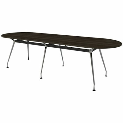 HDL Innovations Conference Table - Material: Laminate - Finish: Gray Dusk, Laminate - Gray Dusk Table Top - Sturdy, Lightweight - For Boardroom, Conference Table 10PRSN 141.75 WX47.25 DX29.5 H RACETRACK TOP & BASE