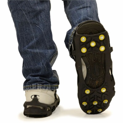 BIOS Medical Anti-Slip Snow Treads - for Shoe - Thermoplastic Elastomer (TPE) - Black UNISEX FIT (SIZE 11-14) 