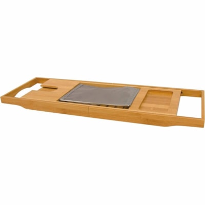 BIOS Medical Bamboo Bathtub Caddy - 1.4" (35.56 mm) Height x 27.5" (698.50 mm) Width x 8.7" (220.98 mm) Depth - Adjustable - Bamboo - 1 / Unit  