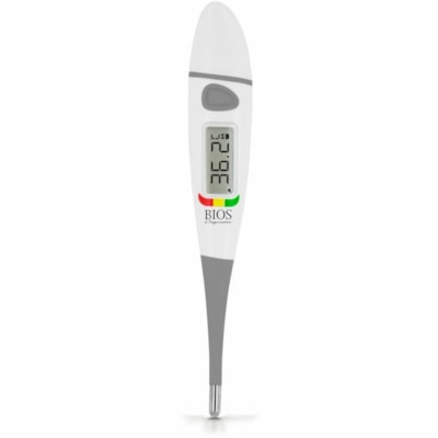 BIOS Medical Flex-Tip, 10 Second, Fever Thermometer - Fever Alarm, Memory Recall, Auto-off, Visual Temperature Reference - For Fever, Underarm, Oral, Rectal ORAL  RECTAL UNDERARM USE 