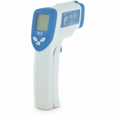 BIOS Professional - Thermomètre à infrarouge - 58 °F (-50 °C) à 536 °F (280 °C) - Infrarouge, Arrêt automatique, Grand écran, Pointeur laser - Pour Alimentaire, Surface PRéCISION:   2% OU 2 ° C -50 TO 280°C / -58 TO 716°F