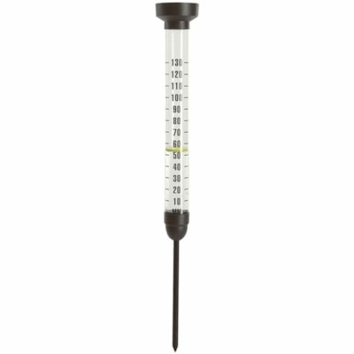 BIOS Weather Jumbo Rain Gauge - Rain Gauge - Rainfall - Clear RAIN GAUGE: 24  / 61 CM 