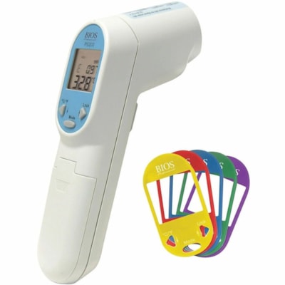 BIOS Professional Professional Food Safety Thermometer - 76°F (-60°C) to 932°F (500°C) - Infrared, Auto-off, Large Display, Laser Pointer - For Food, Surface -60C TO 500C / -76F TO 932F 