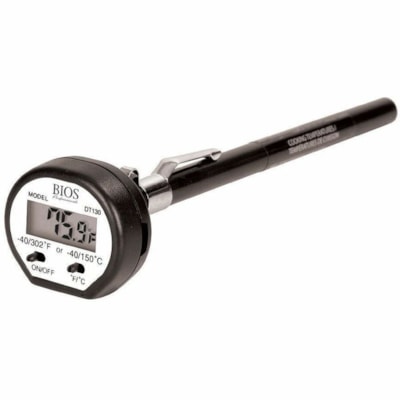 Thermor Digital Pocket Food Thermometer - 40°F (-40°C) to 302°F (150°C) - Easy to Read - For Food - Black DURABLE STAINLESS 5" STEM ACCURATE INSTANT READ