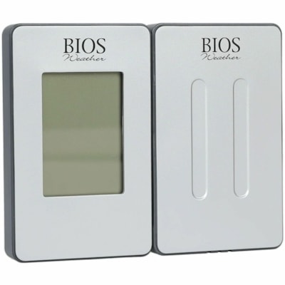 BIOS Weather Wireless Indoor/Outdoor Thermometer - 31°F (-35°C) to 158°F (70°C) - Wireless, Memory Function - For Indoor/Outdoor - White -35°C TO 70°C/ -31°F TO 158°F MIN / MAX MEMORY