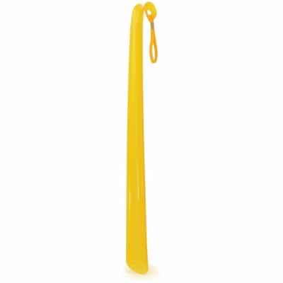 BIOS Living Plastic Shoehorn - x 17.91" (455 mm) Length - Yellow - Plastic - 1 / Unit LIGHTWEIGHT (24"LONG) BUILT IN LANYARD