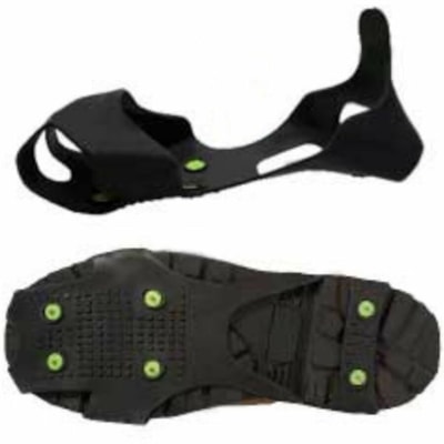 ICETRED 10710 S Full Sole Traction Devices - Small - for Shoe - Natural Rubber - Black SMALL (FITS M 4-7  W 5-8) 