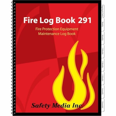 Safety Media Fire Log Book 291 - Canadian Edition - Spiral Bound - Letter - 8 1/2" (21.6 cm) x 11" (27.9 cm) Sheet Size - Paper - 1 / Unit DETAILS PROCEDURES FOR STAFF T & INSPECTIONS - FIRE DEPT REQU