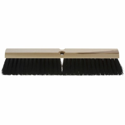 Atlas Graham 36" Synthetic Fine/Medium Push Broom Head - 1 Unit - Black BROOM HEAD ONLY FINE/MED. FIBR TAMPICO FIBERS