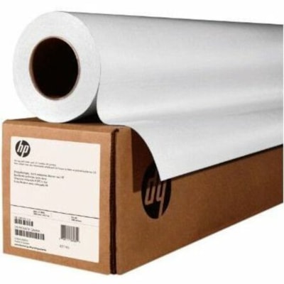 HP 4-mil Double Matte Film, 3-in Core - 40in x 150ft - 84 Brightness - >41% Opacity - 40" (1016 mm) x 150 ft (45.72 m) - 152 g/m² Grammage - Matte - Durable, Smudge Resistant, Smear Resistant, Bleed Resistant, Tear Resistant, Coated, Recyclable - White - 1 / Unit 3-IN CORE  40 IN X 150 FT 121 MICRONS (4.8 MIL)