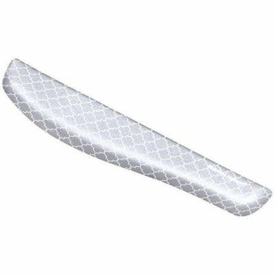 Repose-poignets PlushTouch Fellowes - hauteur de 1po (25.40 mm) x largeur de 18.10po (459.74 mm) x profondeur de 3.10po (78.74 mm) Dimension - Gris, Treillis - Mousse polyuréthane FOAMFUSION TECHNOLOGY GREY LATTICE
