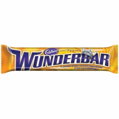 CADBURY Wunderbar Chocolate Bars, Box of 24 - Original - Individually Wrapped - 58 g - 24 / Box  