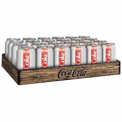 Boisson non alcoolisée Diète Diet Coke - Prête à boire Diète - Sans sucre - 355 mL - 24 / Carton  