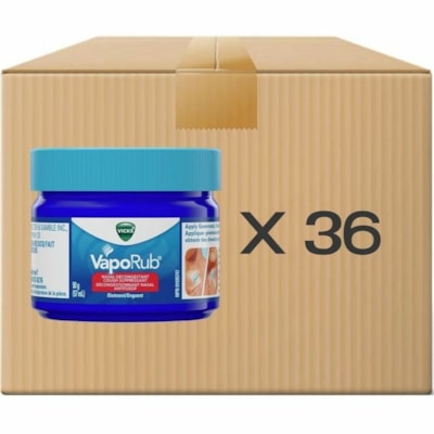 Vicks - Soulageur de la toux 30066 - Pour Froid, Toux, Congestion nasale, Douleur, Douleurs articulaires - 36 / Étui  