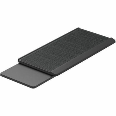 Global Keyboard Tray, Sliding Mouse Support - 2" Height x 21.3" Width x 10.5" Depth - Black  