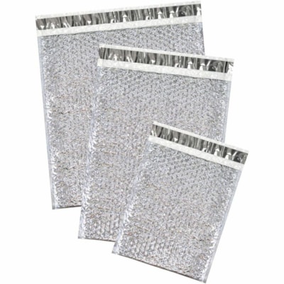 PAC CoolPac Insulated Mailers, 12" x 17" , Case of 100 - Mailing/Shipping - 12" (304.80 mm) Width x 17" (431.80 mm) Length - Peel & Seal - 100 / Case SELF SEAL 1.5" FLAP 