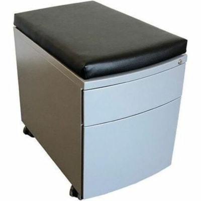 HDL - Coussin de siège 100-MMPF-CUSHFA-GR - 15,25 po (387,35 mm) - Tissu, Polyester - Gris - 1 / Unité ATTACHES WITH SUPPLIED VELCRO 15 1/4" W X 22 1/2" D X 2" H