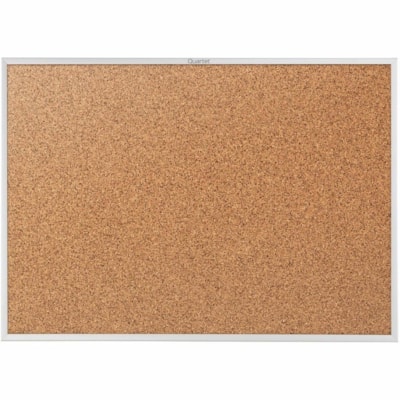 Quartet Standard Cork Bulletin Board, Aluminum Frame, 6' x 4' - 48" (1219.20 mm) Board Height x 72" (1828.80 mm) Board Width x 1.75" (44.45 mm) Board Depth - Brown Cork Surface - Durable, Heavy-gauge, Self-healing - Silver Aluminum Frame - 1 Piece HEAVY GUAGE ANODIZED ALUMINUM FRAME WIDTH 1 1/4" QUARTET