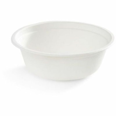 Eco Guardian 16 oz Round Fibre Wide Mouth Container - 50 Pieces - Serving, Soup, Salad, Ice Cream, Fruit - Microwave Safe - Oven Safe - White - Bagasse, Sugarcane, Sugarcane Fiber Body - Round - 50 / Pack FIBRE WIDE MOUTH CMPSTBL BAGSE 