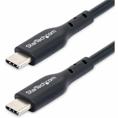StarTech.com 3ft (0.9m) USB-C Charging Cable, USB 2.0 Type-C Laptop Charger Cord, 60W Power Delivery, TPE Jacket, Data Transfer Cable - USB-C Charging Cable supports 60W/3A Power Delivery and 480Mbps; Fast Charge from a USB-C wall charger/power bank; Works w/USB-C laptops/tablets; Color: Black; O.D. GING CABLE  USB C CABLE  USB 2 .0 TYPE-C LAPTOP CHA