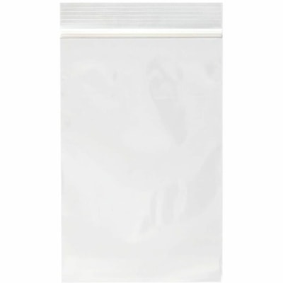 Crownhill Reclosable Bags, Clear, 3" x 5" , 1,000/CS - 3" (76.20 mm) Width x 5" (127 mm) Length x 2 mil (51 Micron) Thickness - Zipper Closure - Transparent - Plastic - Storage - 1000 / Case 1000 