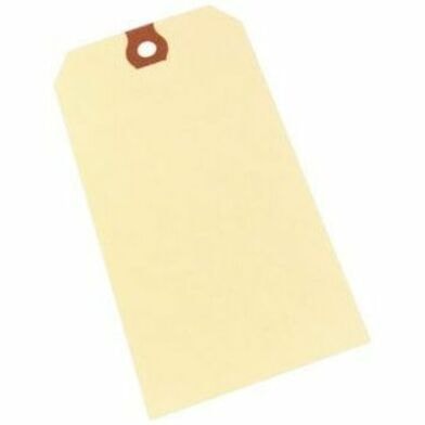 Crownhill Packaging Blank Shipping Tags, Manila, #6, 1,000/PK - #6 - 5.25" (133.35 mm) Length x 2.63" (66.68 mm) Width - Manila - 1000 / Carton REINFORCED HOLE CASE OF 1001