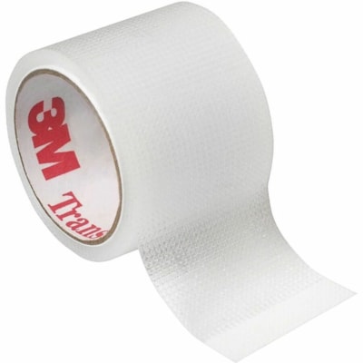 3M First Aid Clear Plastic Tape - 4.6 ft (1.4 m) Length x 0.98" (25 mm) Width - Clear - Plastic - Water Proof - For First Aid, Medical - 1 / Unit  