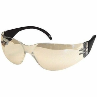 CeeTec Safety Glasses - Recommended for: Eye, Indoor/Outdoor - Ultraviolet Protection - Polycarbonate, Rubber - Light Gray Lens - Black Frame - Impact Resistant, Scratch Resistant, Lightweight, Wraparound Design, Comfortable - 12 / Box INDR/OUTDR LENS  RUBBERIZED TEMPLES CSA