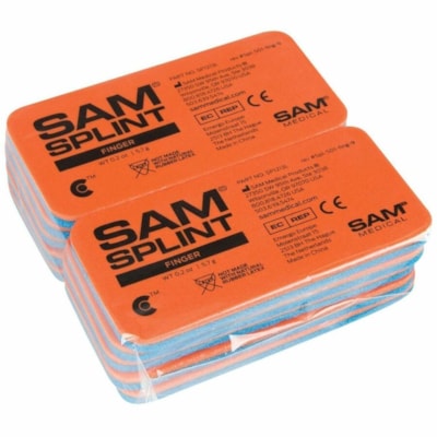 Attelle de premiers soins SAM - Orange, Bleu - 10 / Unité RE-USABLE FOAM WATERPROOF  FLEXIBLE