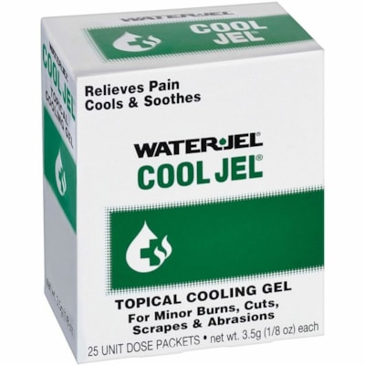 Water-Jel Cool Jel Burn Gel - For Burn, Pain, Cut, Scrape, Skin - 25 / Box 25/BOX 