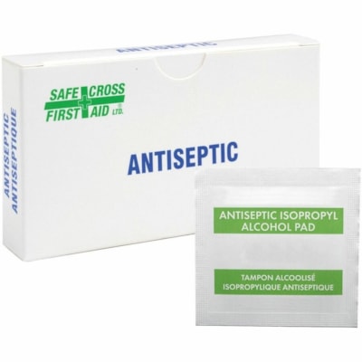 Safecross Safecross Antiseptic Alcohol Prep Pads, Box of 20 - 1.81" (46 mm) Width x 2.64" (67 mm) Length - White - 20 / Box  