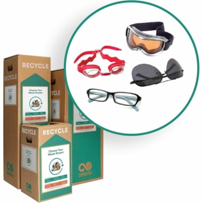 TerraCycle Eyewear, Zero Waste Recycling Box, Small - For Sunglasses, Goggle, Eyewear - 18" (457.20 mm) Height x 10" (254 mm) Width x 10" (254 mm) Depth EYEWEAR SMALL-10"X10"X18"