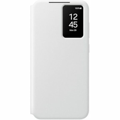 Samsung Smart View EF-ZS721 Carrying Case (Wallet) Samsung Galaxy S24 FE Smartphone - White - Plastic Body - Polycarbonate Exterior Material - Polycarbonate Interior Material - Holster - 6.54" (166 mm) Height x 3.27" (83 mm) Width x 0.57" (14.40 mm) Depth LLET PHONE CASE  WHITE 