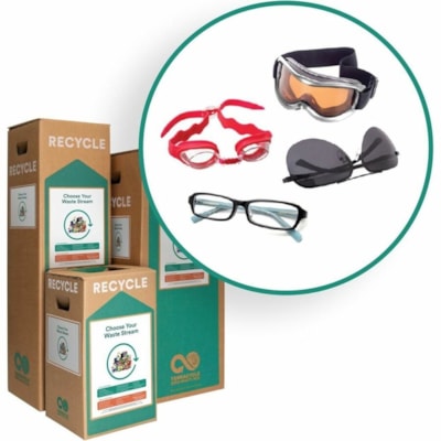 TerraCycle Eyewear, Zero Waste Recycling Box, Large - For Goggle, Sunglasses, Eyewear - 42" (1066.80 mm) Height x 15" (381 mm) Width x 15" (381 mm) Depth EYEWEAR LARGE-15"X15"X42"