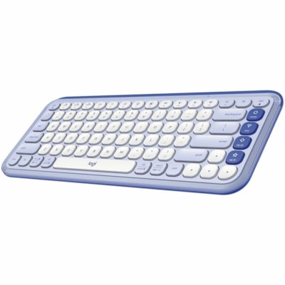 Logitech POP Icon Keys Keyboard - Wireless Connectivity - Bluetooth - 5.1 - 32.81 ft (10000 mm) - USB Interface - Easy-Switch, Power Switch Hot Key(s) - ChromeOS, Windows 10, Windows 11, Mac OS X 12.0 Monterey, Linux, Android 12, iOS 15, iPadOS 15 - PC, Mac - Recycled Plastic - AAA Battery Size Supp  WRLS 