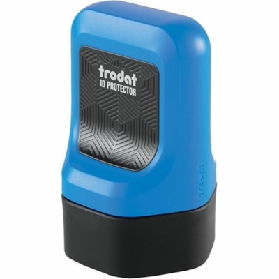 Trodat Roller Stamp - Black - 1 Each BLUE MOUNT  NO REFILLS 