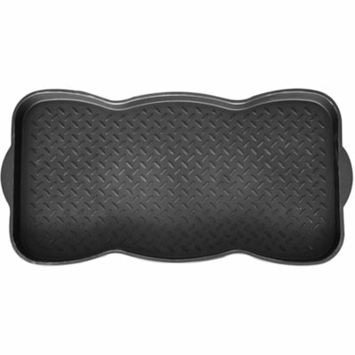 FLOOR CHOICE Shoe Tray - Water Resistant, Easy to Clean, Durable, Eco-friendly, Dirt Resistant - Black - Plastic - 1 / Unit 29.4"X14.7" 